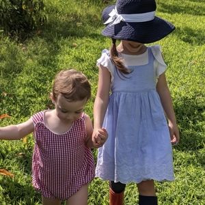 Mini Boden Chambray Pinafore